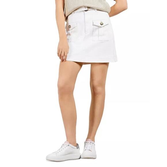 Ted Baker Denim Mini Skirt Size 3(US 8) - Picture 1 of 7